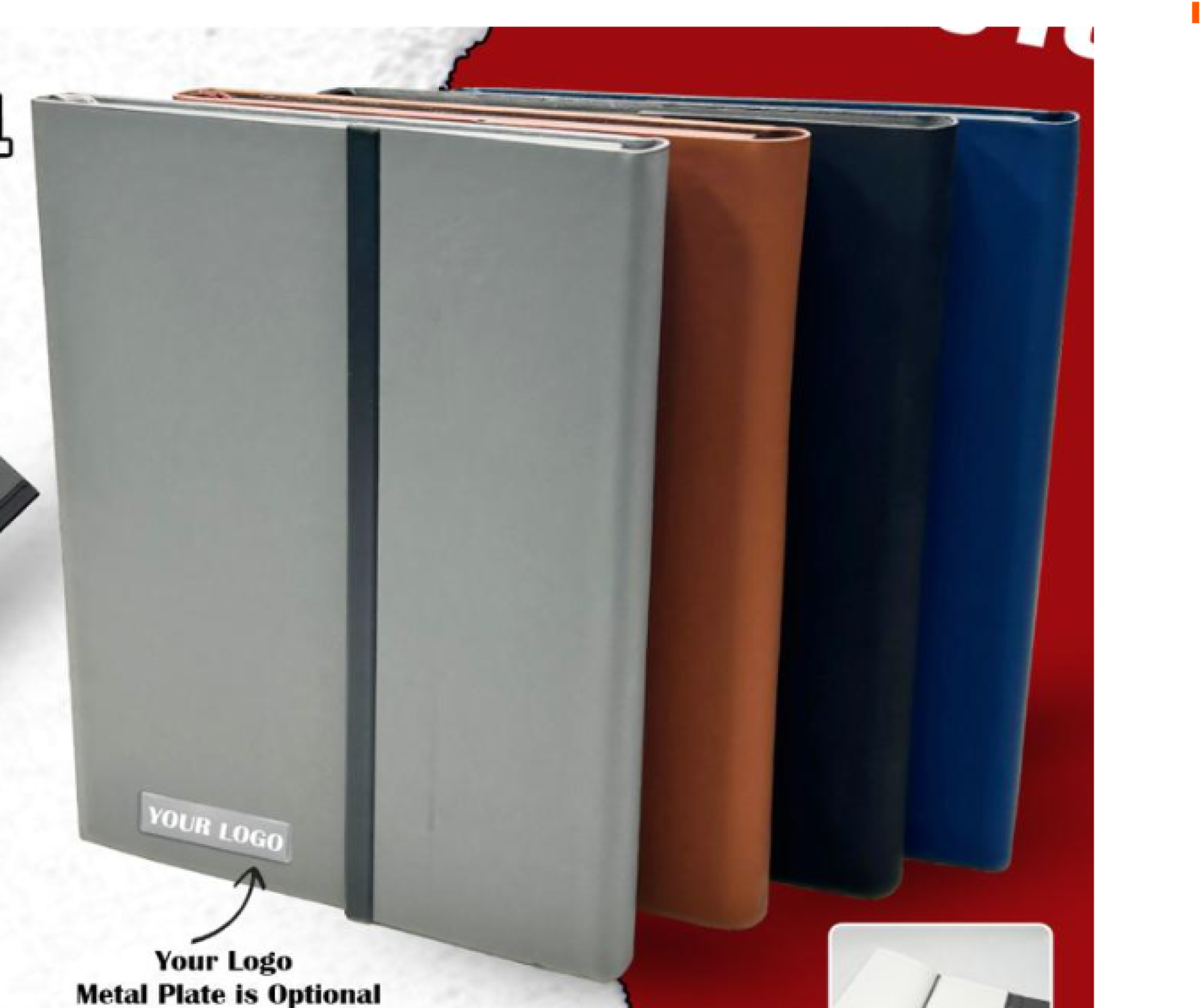 A5 Office Notebook Diary- PU Leather & Fabric Mix - Grey Hospital Requirements