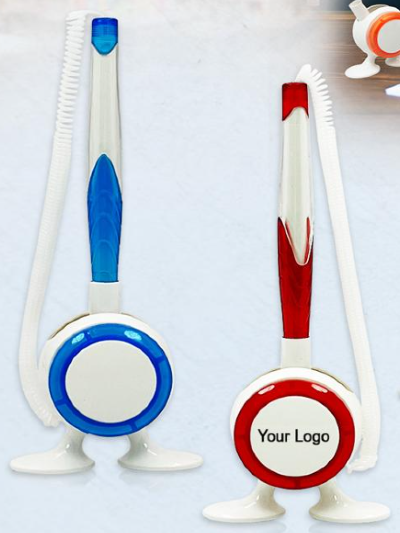 Desk Pen with Stand - Red Corporate requirements