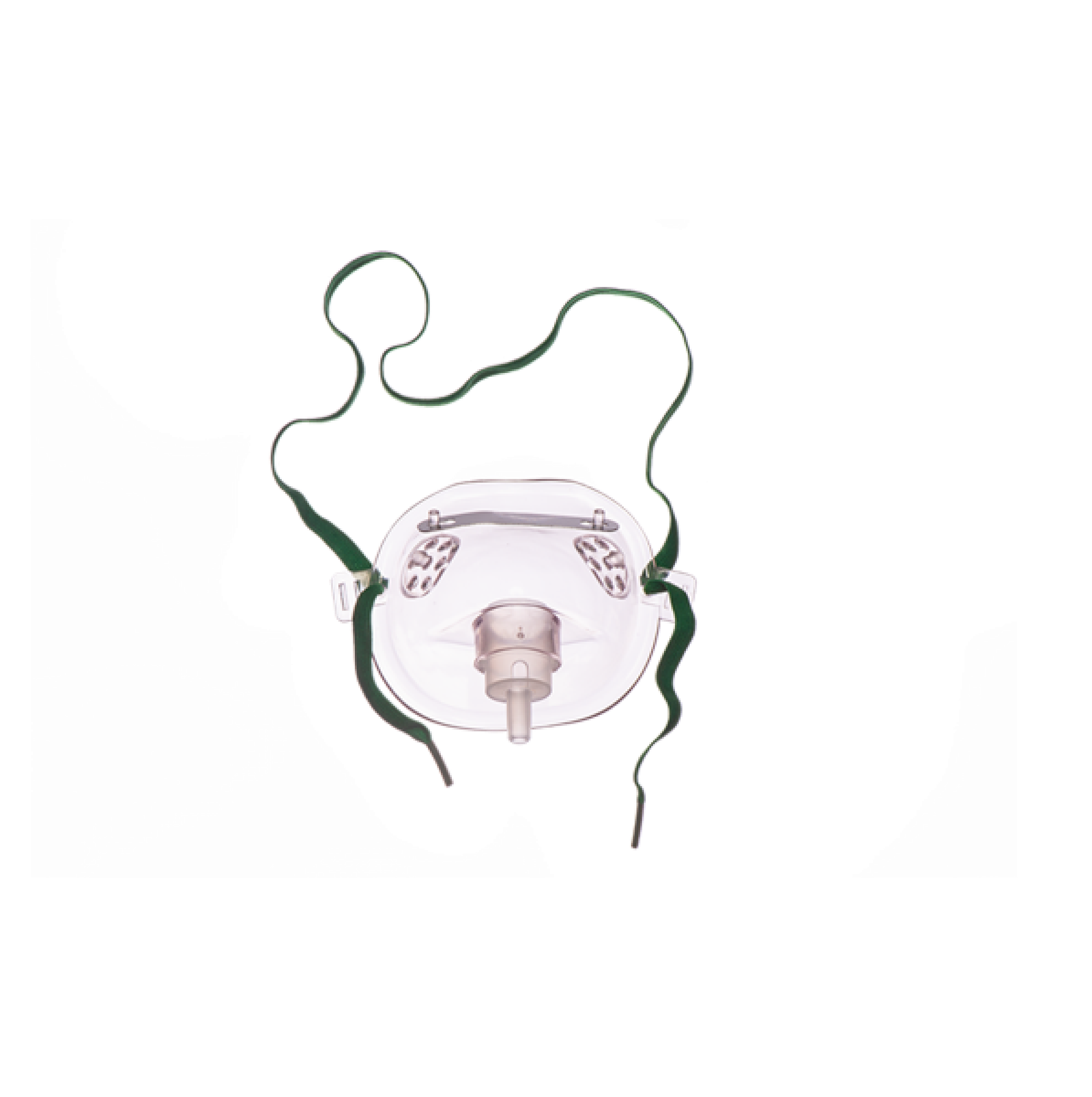 Oxygen Mask - Adult Elongated Shape Clear Mask without Tubing Oxygen Mask