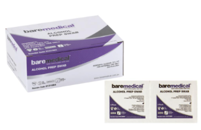 ALCOHOL PREP SWAB ST SU BAREMEDICAL 