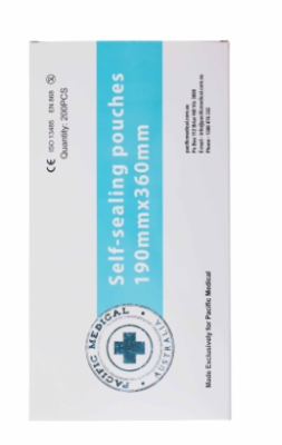 Autoclave Pouch 190 × 360mm Self Seal Pacific