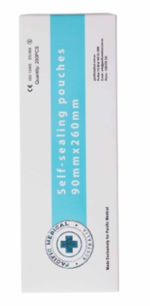 Autoclave Pouch 90x 260mm Self Seal Autoclave Pouches