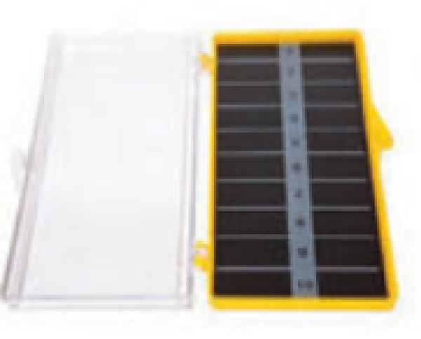 Deluxe Needle Counter, Magnet, Clear Top, Single, 10 Count, 20 Capacity, Yellow hospital requirements