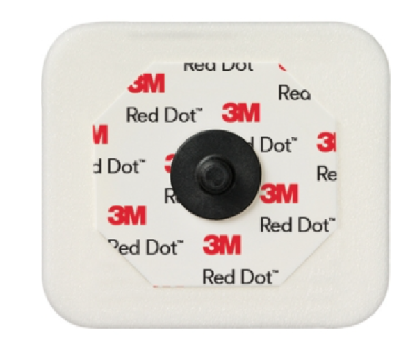 ECG Electrodes Red Dot Foam With Abrader 4 X 3.5cm ECG  & Accessories