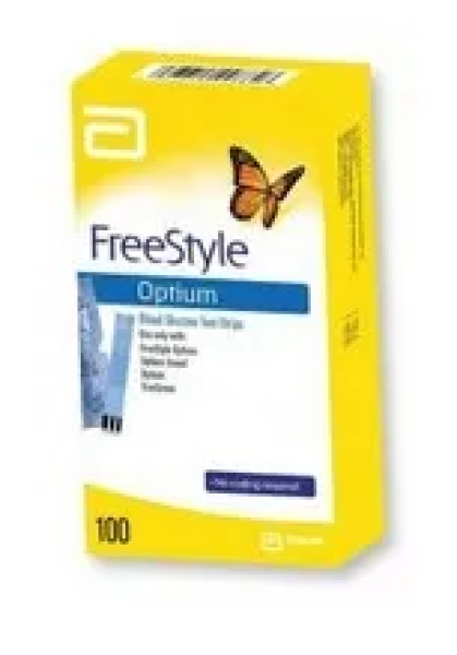 FreeStyle Optium Blood Glucose Test Strips – Pack 100 Abbott