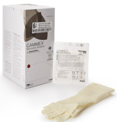 GAMMEX Non-Latex Sensitive Powder-Free Sterile Gloves Size 6.5 Surgeon Gloves Sterile- Non Latex