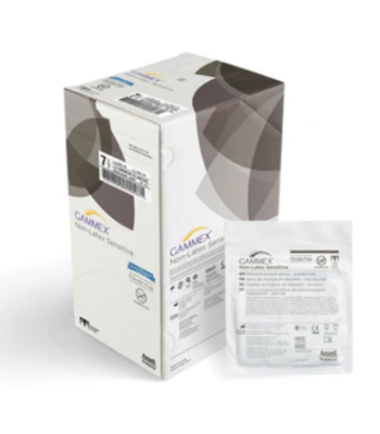 GAMMEX Non-Latex Sensitive Powder-Free Sterile Gloves Size 7.5 Surgeon Gloves Sterile- Non Latex