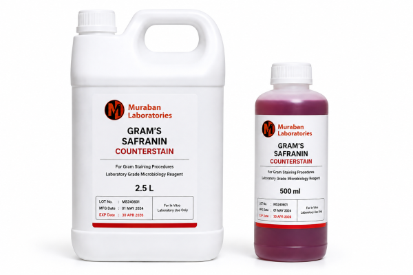 Gram’s Safranin counterstain – 500ml Cytology Stains 