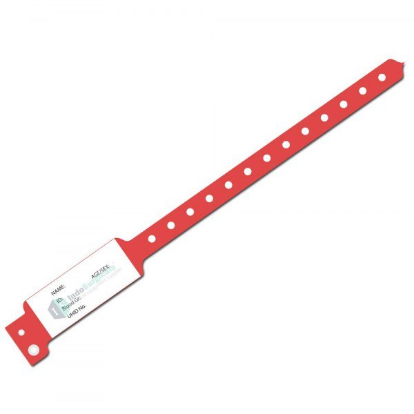 ID Bands Adult Red ID Bands