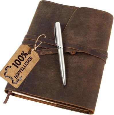 Leather Notebook Diary Multi-Cups