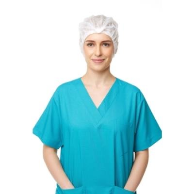 Non-Woven Bouffant Cap (Blue) Head & Shoe Protection